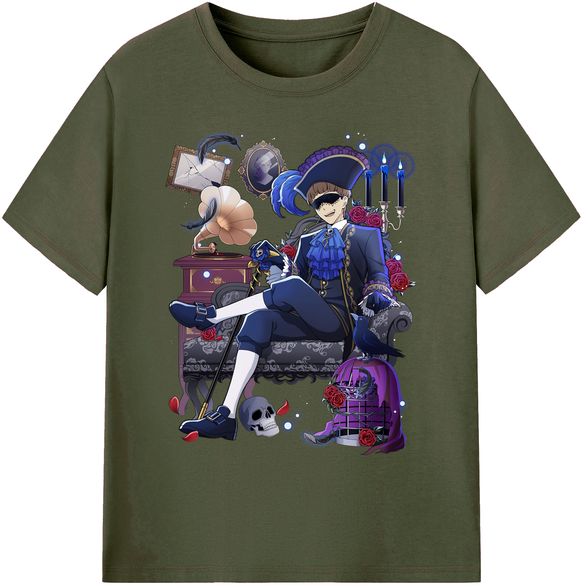 （画像用） 文豪ストレイドッグス Bungo Stray Dogs 綿100％ メンズ半袖Tシャツ｜肌触りやわらか＆通気性